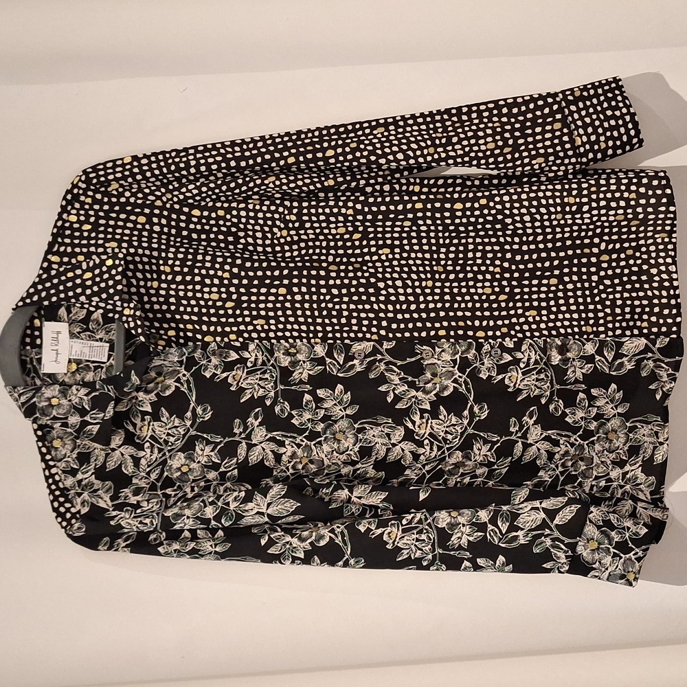 Joseph Ribkoff mixed graphic blouse size 8 style 214207 NWT